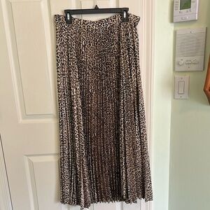 Chico's Leopard Print Maxi Skirt, Size 2
